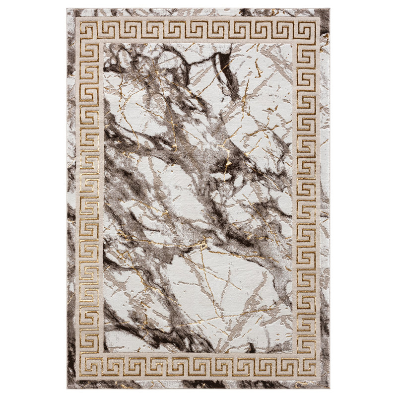 Tapis moderne abstrait abstrait Tabernash, Rectangle 7 pi 10 po x 10 pi 10 po
