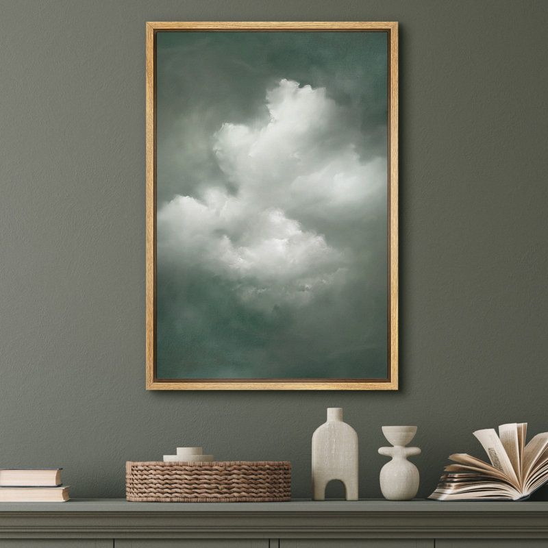 "Cloud formation", impression sur toile - décor de ciel atmosphère pour chambre ou salon, H 36 po x l 24 po, Naturel
