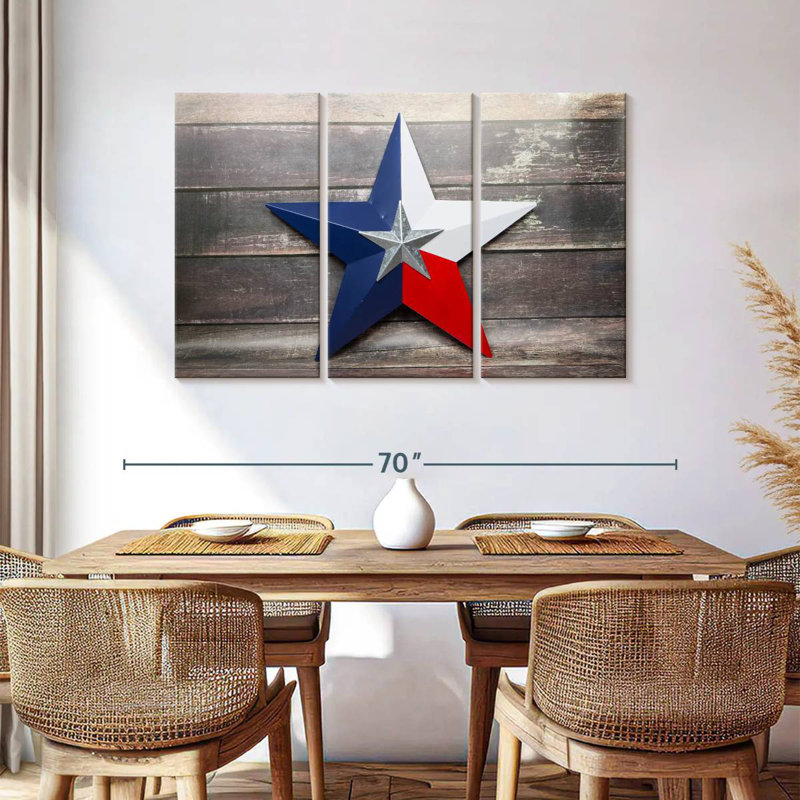 Sebbie Texas Lone Star, 36" H x 57" W