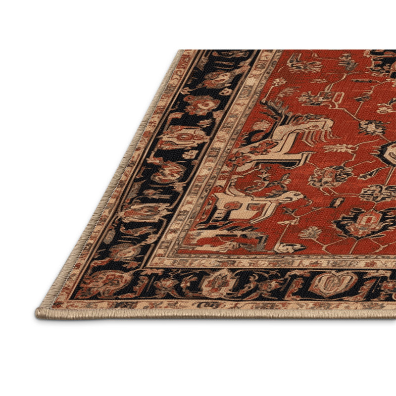 Tapis brun lavable à la machine
