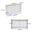 83Cm High Radiator Cover Modern Mdf Grill Shelf Cabinet Heater Cover With Wood Texture Nature Top Vertical Slats Radiator Shelf Thickened For Living Room Bedroom Vertical -125967247