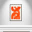«Orange Strokes Print» par Haniff-129155898-129155840-129155856
