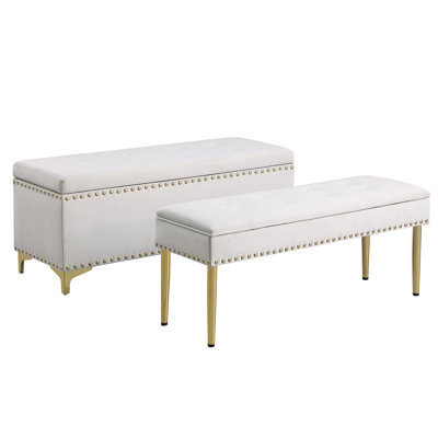 Kassa Fabric Upholstered Storage Bench