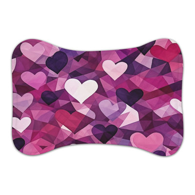 Purple Romance - Bone Shape Feeding Mat