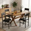 Ensemble de 4 chaises de salle à manger rembourrées avec dossier ergonomique et siège rembourré