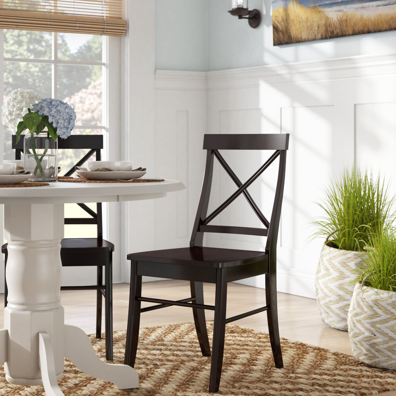 Chaise d'appoint en bois massif Winegar