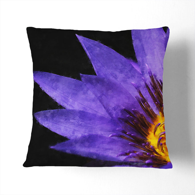 Square Throw Cushion, Black, 55cm H x 55cm W x 20cm D