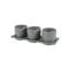 Ensemble de pots à fleurs 3 pièces avec plateau-98951309