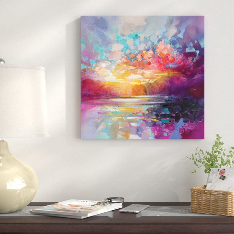 «Skye Fragments» par Scott Naismith, reproduction d'art sur toile tendue, H 18 po x l 18 po x p 1,5 po, Toile avec cadre noir