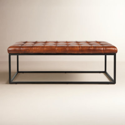 Pearson 55" Genuine Leather Bedroom Bench