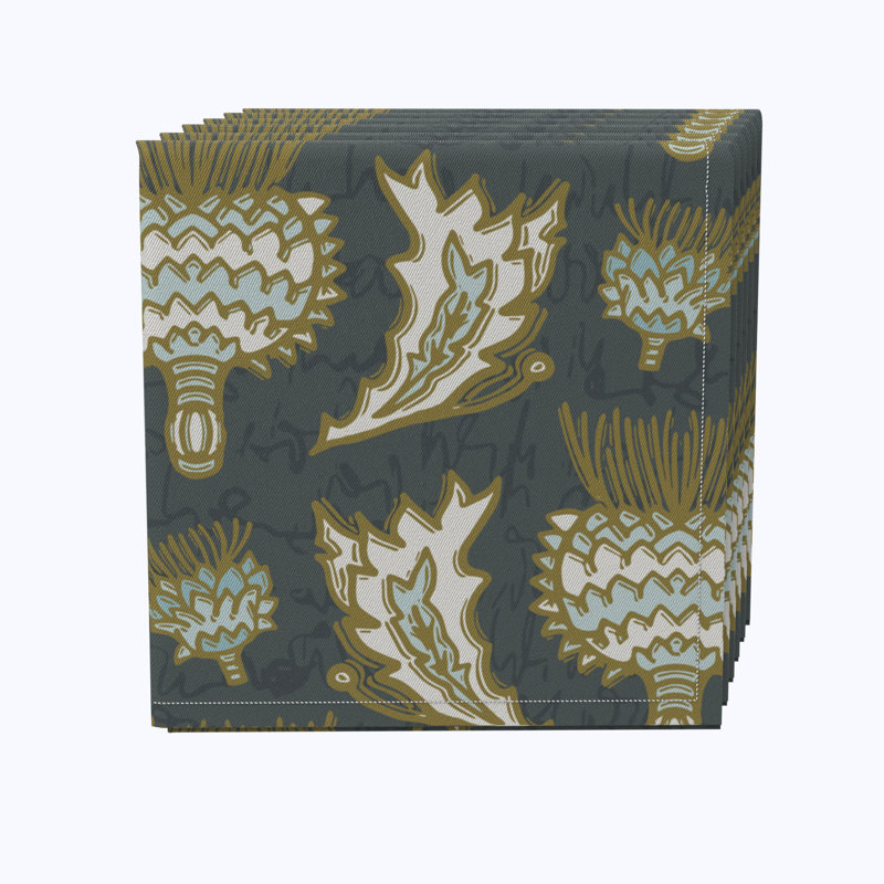 Cotton Floral Square Napkin