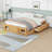 Queen Wood Platform Bed with 4 Drawers and Storage Cubby-942128876