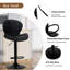 360° Swivel Bar Stool - Adjustable Height PU Leather with Metal Frame-1081164542