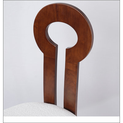 Chaise de salle à manger en bois massif rétro Vintage