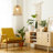 10.1"W Gold Bell-Shaped Pendant Light