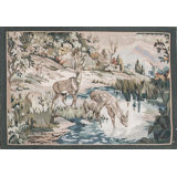 Hand-Knotted High-Quality Green and Beige Area Rug