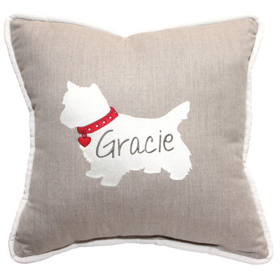 Pet Personalized Pillows Square Indoor/Outdoor Pillow Cover & Insert