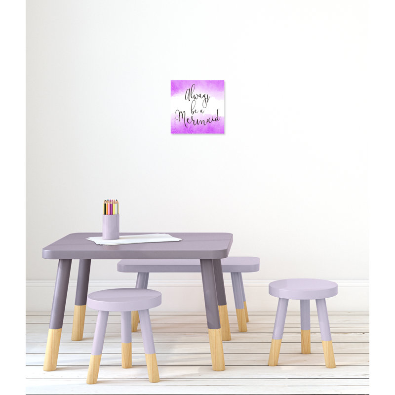 Toujours être un sirène 2, H 12 po x l 12 po x P 1,5 po, Toile