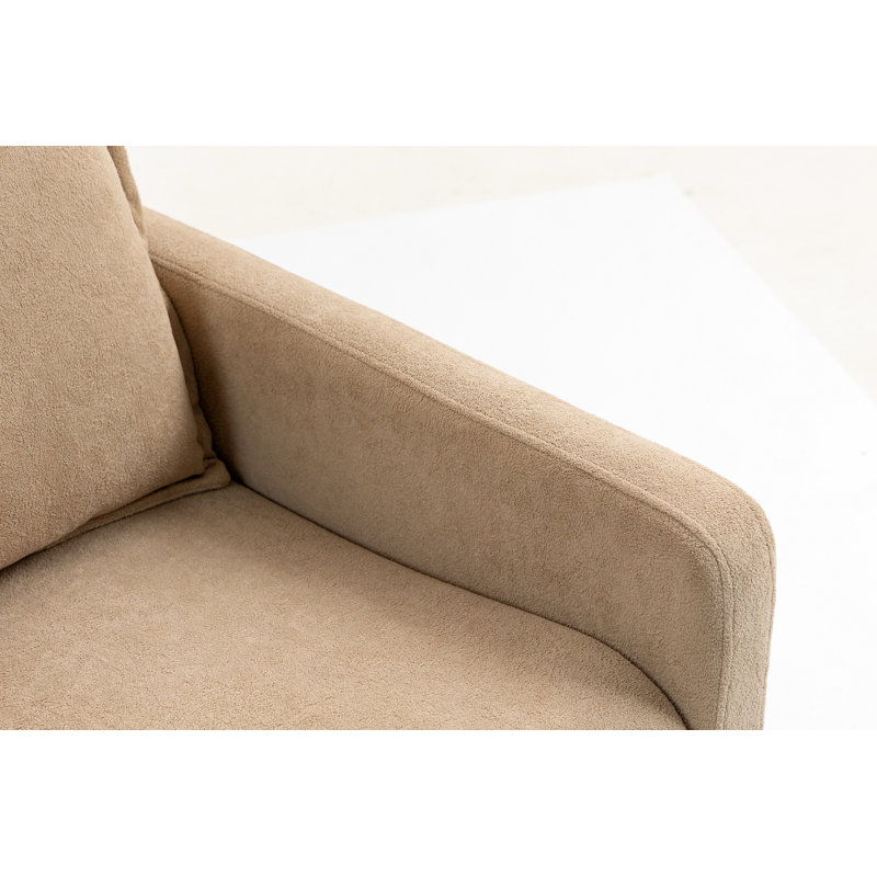Fauteuil court en peluche, Chameau