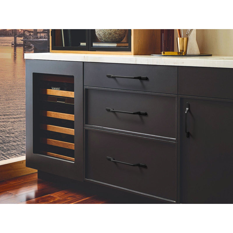 Matte Gold Modern Arch Bar Drawer Pull Set