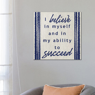 Belief In Success by Marcus Prime - Print on Canvas