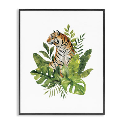 Tigre de la jungle exotique, estampe numérique, design par Bethany Sandoval
