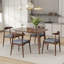 Ensemble de 2 chaises de salle à manger en bois d'hévéa-118444443
