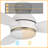 Smart Flush Mount Ceiling Fan with Remote Control and Light Kit Included-125118724-70836765