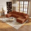 Canapé modulaire à compression de 118 po, ensemble de canapé en flanelle moderne en forme de U, ensemble de 4 canapés à assise profonde et canapé contemporain-1974993488-1974993494