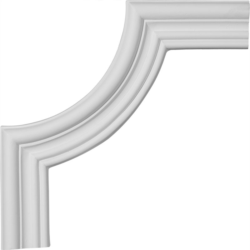 8.75" White Primed Polyurethane Crown Moulding Corner