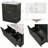 30" Bathroom Vanity with Ceramic Sink & Full-Extension Soft Close Undermount Drawers, Fluted Panel Design, Black Finish-1091699651
