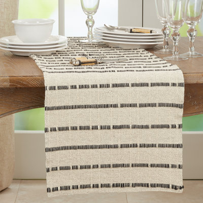 Striped 100% Cotton Table Runner