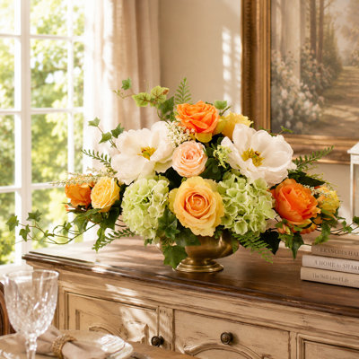 Faux Silk Mixed Assortment Arrangement in Bowl