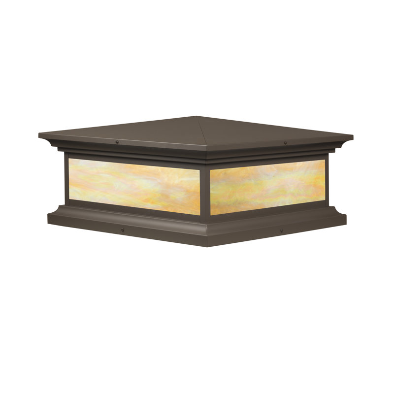 Plafonnier à fixation murale 1 lumière Carl, H 7,5 po x l 12,25 po x P 12,25 po, Or irisé, Bronze thermolaqué