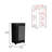 Bar Cart With Two-Side Shelves Beaver, Glass Door And Upper Surface-1783546039