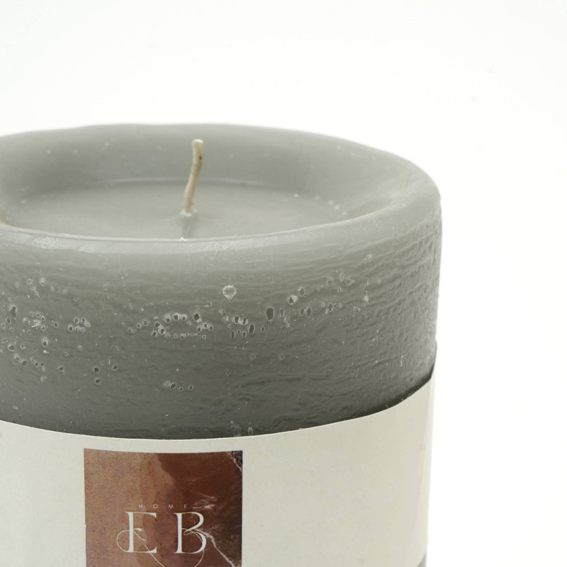 Grey Goblet Candle | 4"x6" Decorative Wax Accent Piece