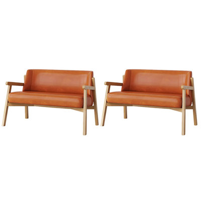 Cafe Restaurant Dessert Shop Bakery Bench Faux Leather Upholstered Bench