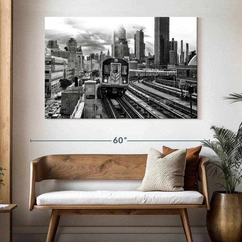 Mehar Line 7 Subway, 34" H x 51" W