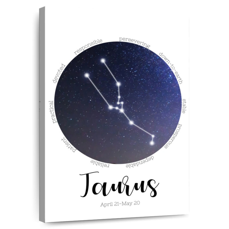 Adella Taurus Zodiac Constellation, 51" H x 34" W