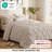 Bedsure Queen Pintuck Bed-in-a-Bag- Beige Pinch Pleat Comforter with Sheets, Pillowcases & Shams