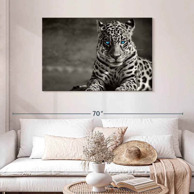 Jaguar yeux pop, H 30 po x l 45 po