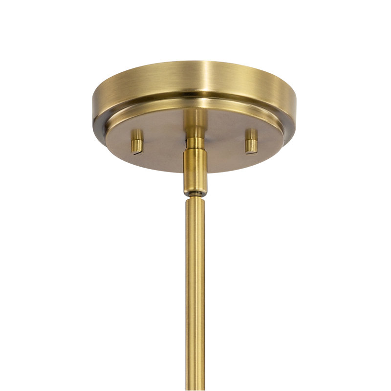 Lustre Kimrose 6Lt, Laiton naturel brossé