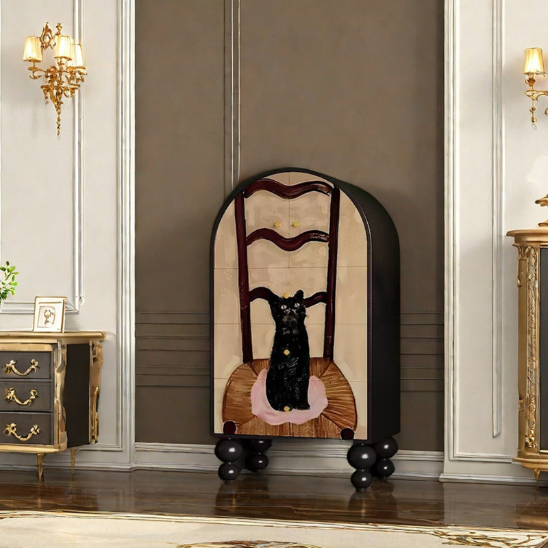 Commode d'appoint multifonctionnelle à cinq tiroirs