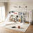 Metal Loft Bunk Bed With Basketball Hoop, Pull-Up Rings, Climbing Wall, And Bookshelves For Fun And Learning-1380988336-1387956182