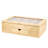 13in x 8in Tea Storage Box in Bamboo with Acrylic Window View