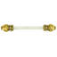 Cache multi-crystals 5 inch center to center acrylic pull in finish Museum Gold-472971397
