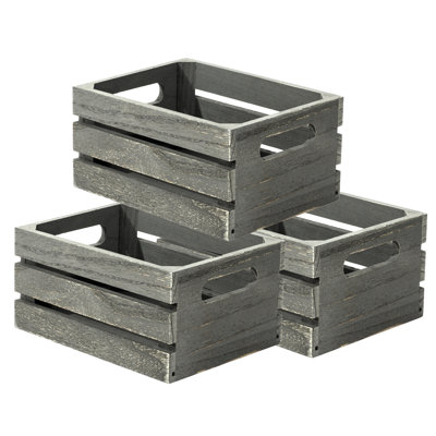Ensemble de caisses en bois massif