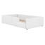 Lit plateforme tapissier avec garde-corps et station de charge