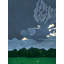 Dusk And Clouds, Long Meadow Print by Evan Sklar