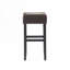 30-inch Leather Backless Bar Stool,Set of 2